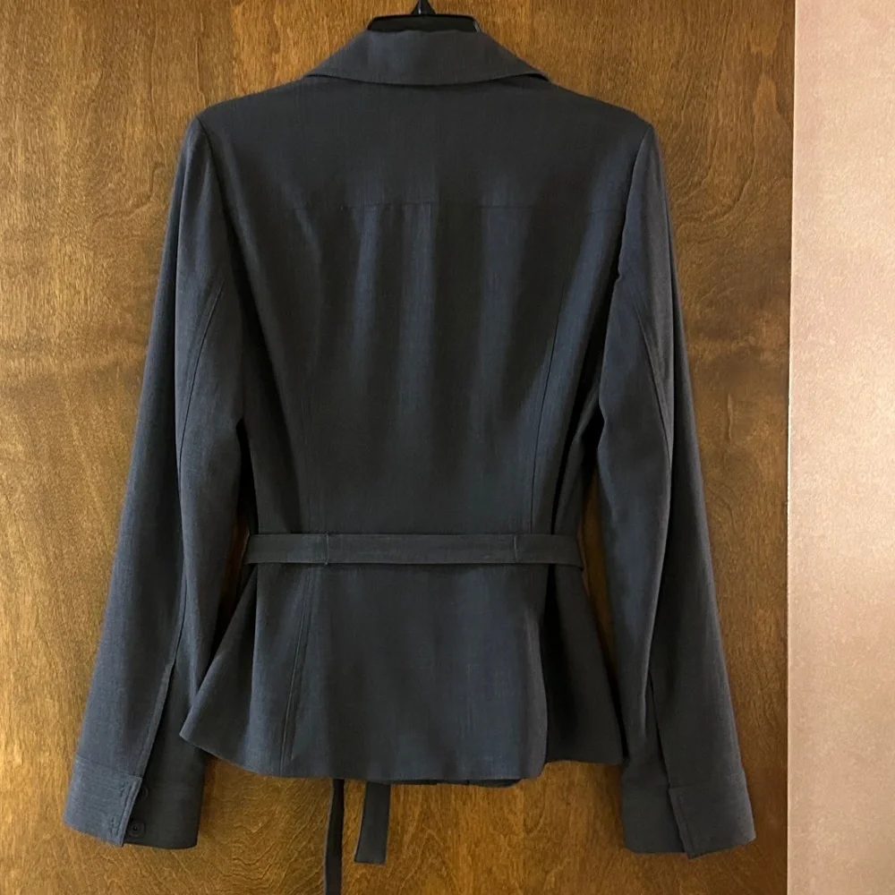 Tahari Dark Gray Suit Jacket, Size 8 - Picture 2 of 16